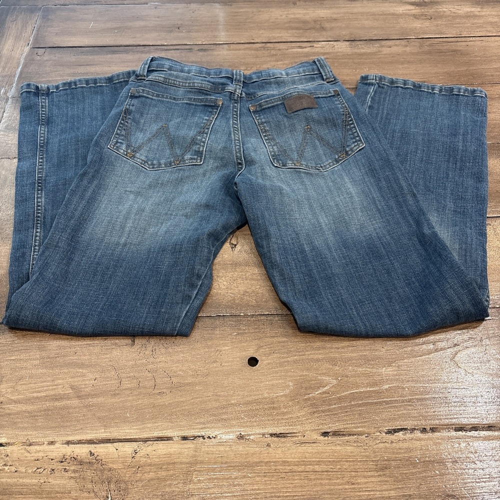 Wrangler Retro Jeans Boys Size 24x30 Relaxed Straight Dark Wash Denim Western